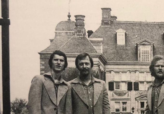 Dansorkest TSM - foto opname 1977 nabij Kasteel in Diepenheim